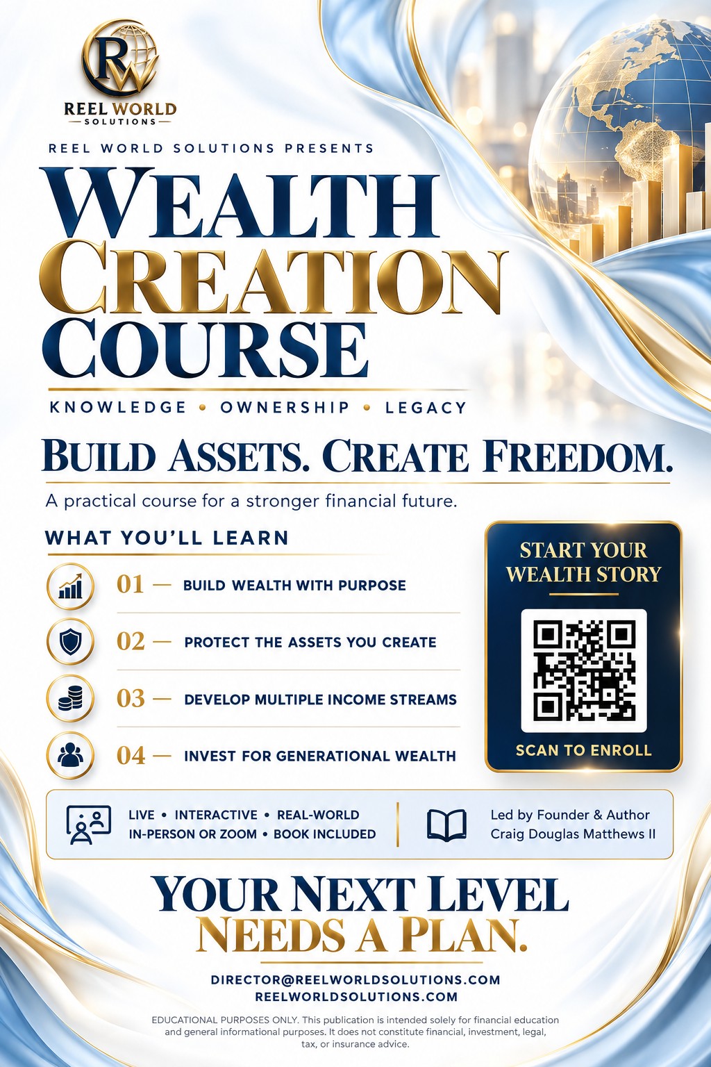 Wealth Creation Course class flyer